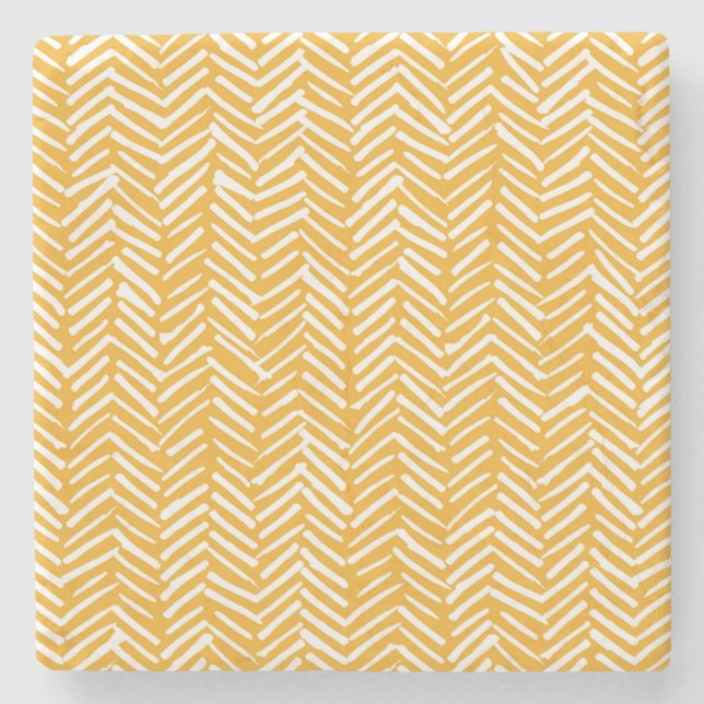 Abstract hand-drawn lines, hipster texture. stone coaster (Front)