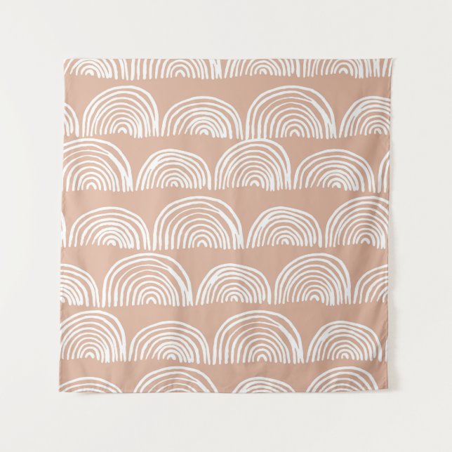 Abstract hand-drawn seamless pattern. tapestry (Front)