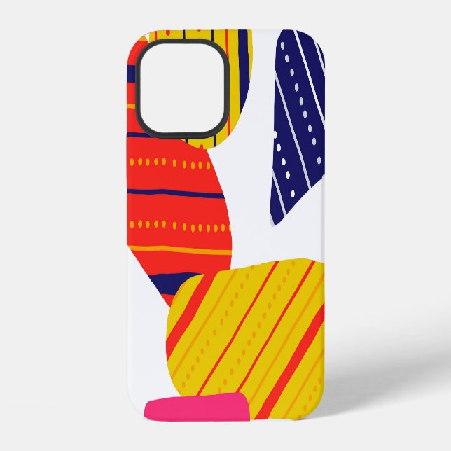 Abstract hand drawn, stylish pattern. iPhone case (Back)