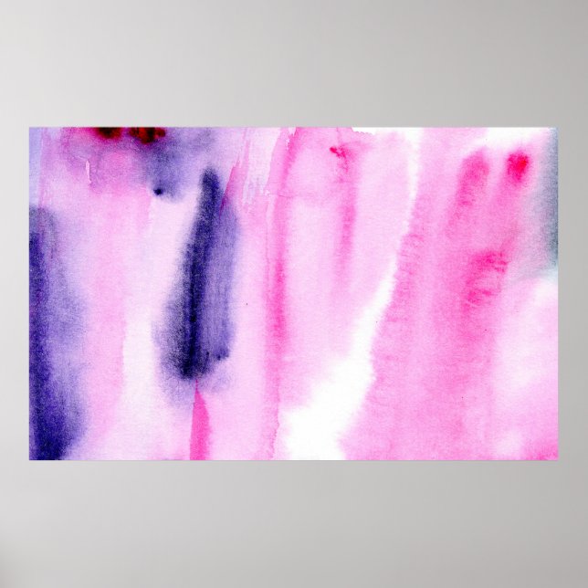 abstract hand made background with artistic waterc poster (Front)