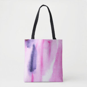 abstract hand made background with artistic waterc tote bag