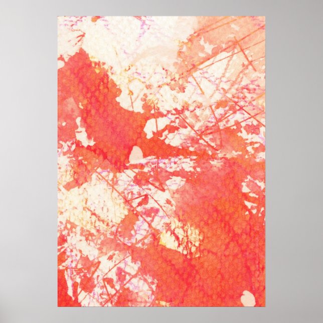 Abstract hand painted watercolor background. 2 poster (Front)
