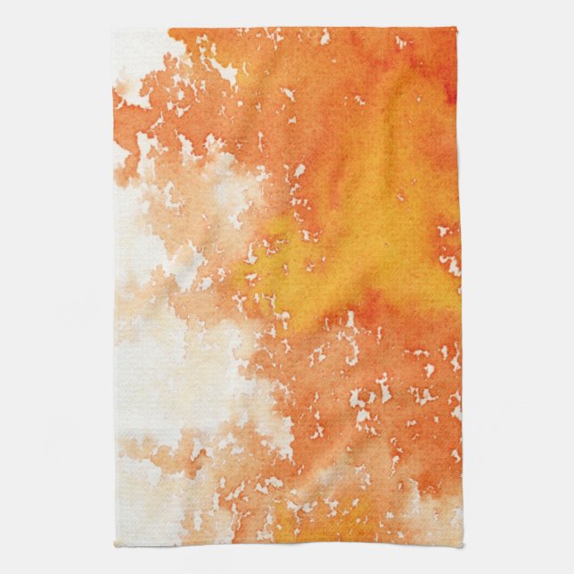 Abstract hand painted watercolor background. 2 tea towel (Vertical)
