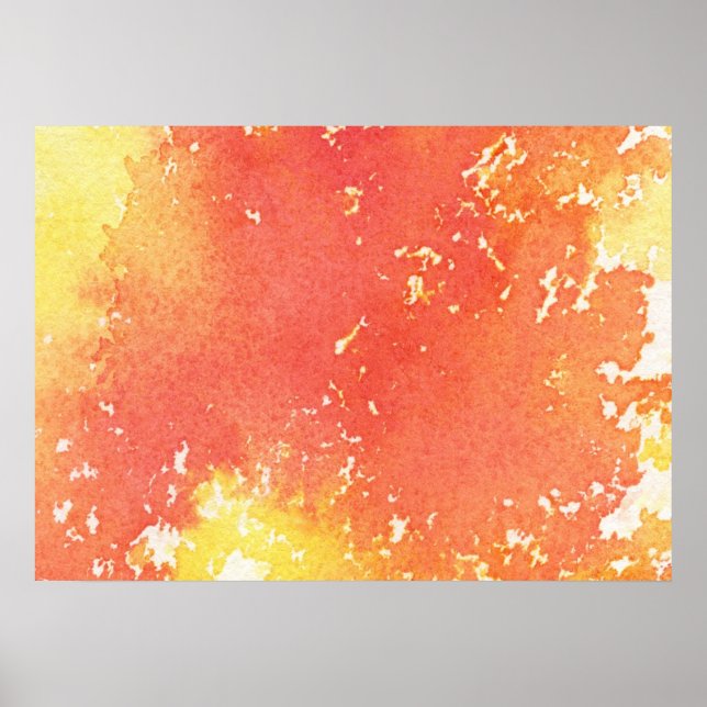 Abstract hand painted watercolor background. poster (Front)