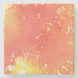 Abstract hand painted watercolor background. stone coaster
