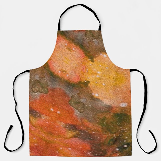 Abstract hand painted watercolor. Nice backgrounda Apron (Front)