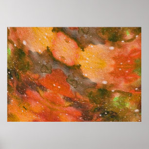 Abstract hand painted watercolor. Nice backgrounda Poster