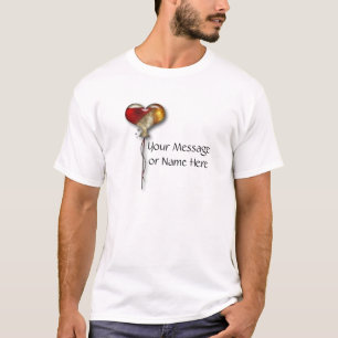 Abstract Heart Balloon Customizable T-Shirt