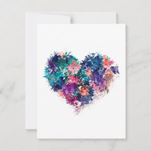 Abstract heart invitation