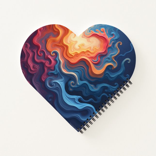 Abstract Heart Shape notebook (Back)