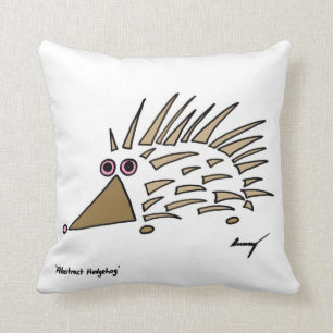 Abstract Hedgehog Pillow