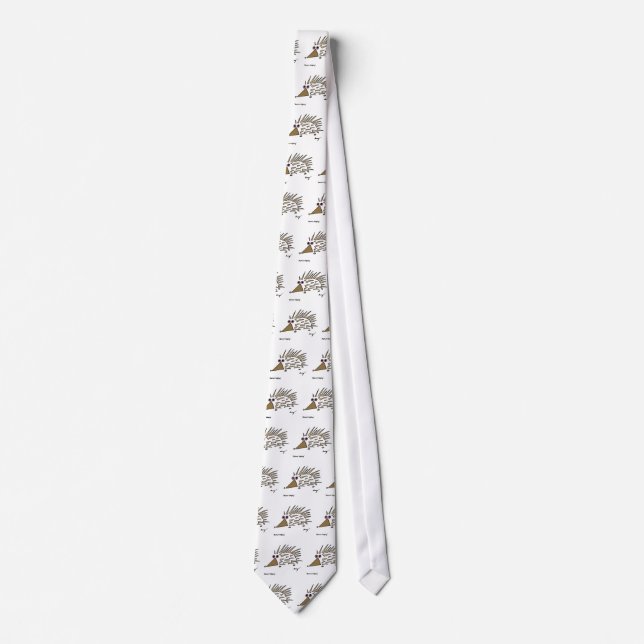 Abstract Hedgehog Tie (Front)