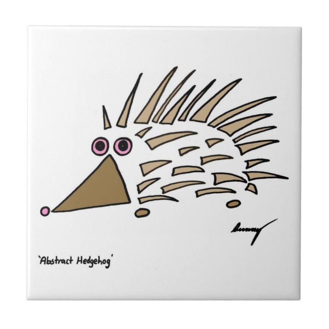 Abstract Hedgehog Tile (Front)