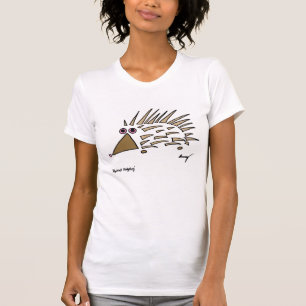 Abstract Hedgehog Womens Casual Scoop T-Shirt