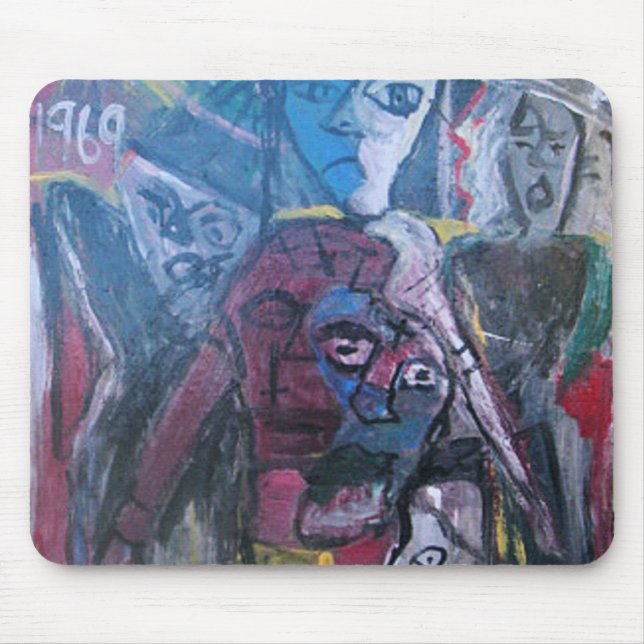ABSTRACT HELTER SKELTER MOUSE PAD (Front)