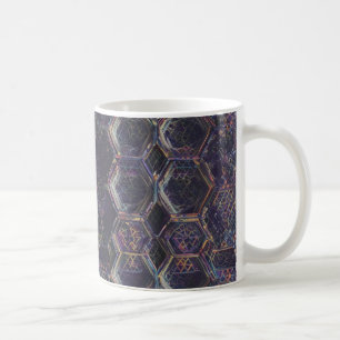 Abstract Hexagon Gradient Pattern – Modern Geometr Coffee Mug