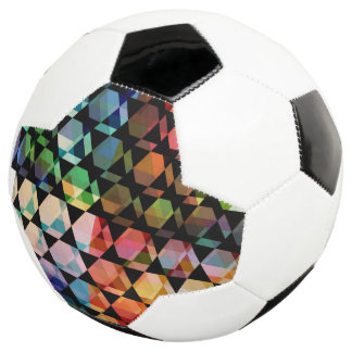 Abstract Hexagon Graphic Design Soccer Ball