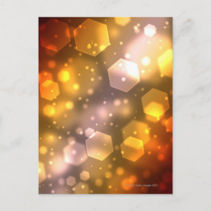 Abstract Hexagon Postcard