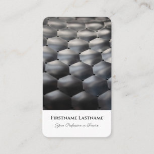 Abstract hexagonal shapes in 3d optic design business card