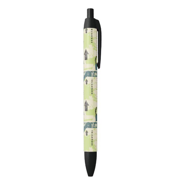 Abstract hi-tech background black ink pen (Bottom (Vertical))