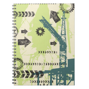 Abstract hi-tech background notebook