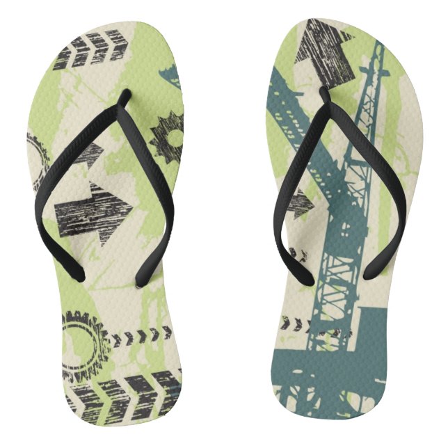 Abstract hi-tech background thongs (Footbed)