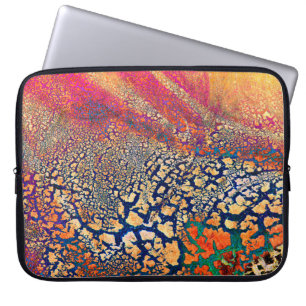 Abstract highly detailed textured grunge backgroun laptop sleeve