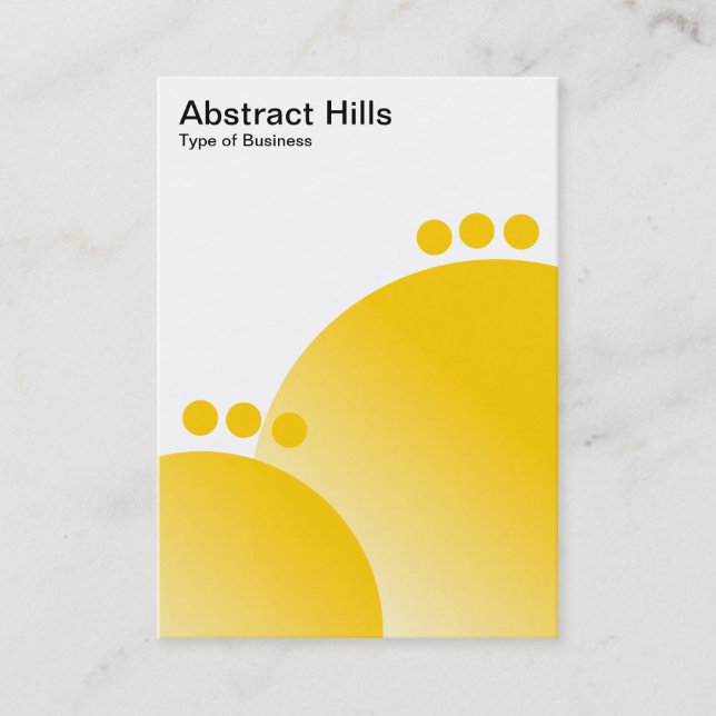Abstract Hills - Amber Business Card (Front)