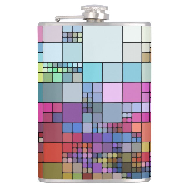 Abstract Hip Flask (Front)