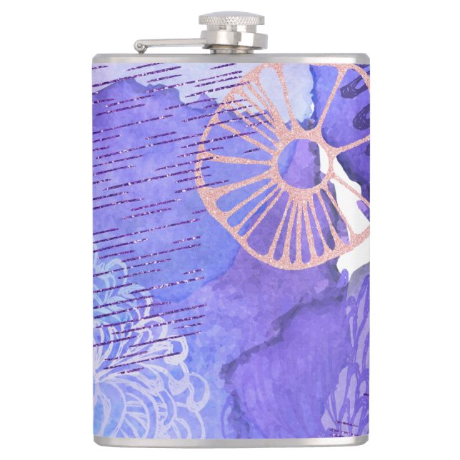 Abstract Hip Flask (Front)