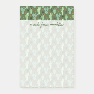 Abstract Hipster Cactus Desert Pattern Post-it Notes