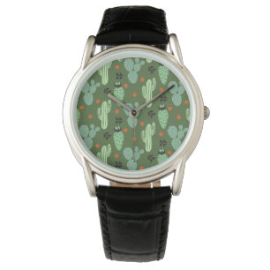 Abstract Hipster Cactus  Desert Pattern Watch