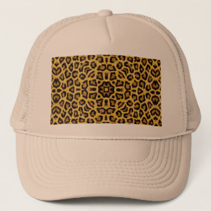 Abstract Hipster Cheetah Animal Print Trucker Hat