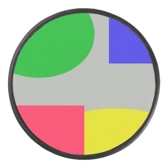 Abstract Hockey Puck (Front)