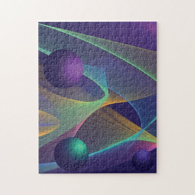   Abstract holographic background Jigsaw Puzzle (Vertical)