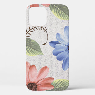 abstract home decorative flower oil paint wall til iPhone 12 case