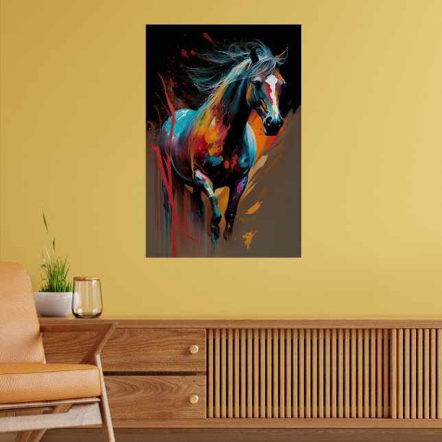 Abstract Horse 2 Poster (Living Room 2)