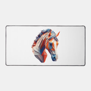 Abstract Horse Art A Colourful Twist on Wildlife I Desk Mat