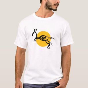 Abstract Horse Creature Brush Drawing T-Shirt
