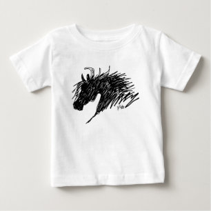 Abstract Horse Head art Baby T-Shirt
