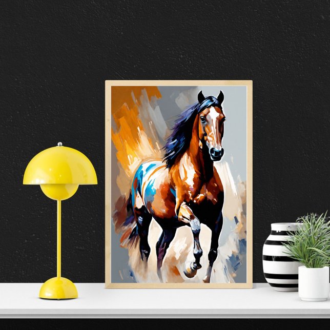 Abstract Horse wall poster (Creator Uploaded)