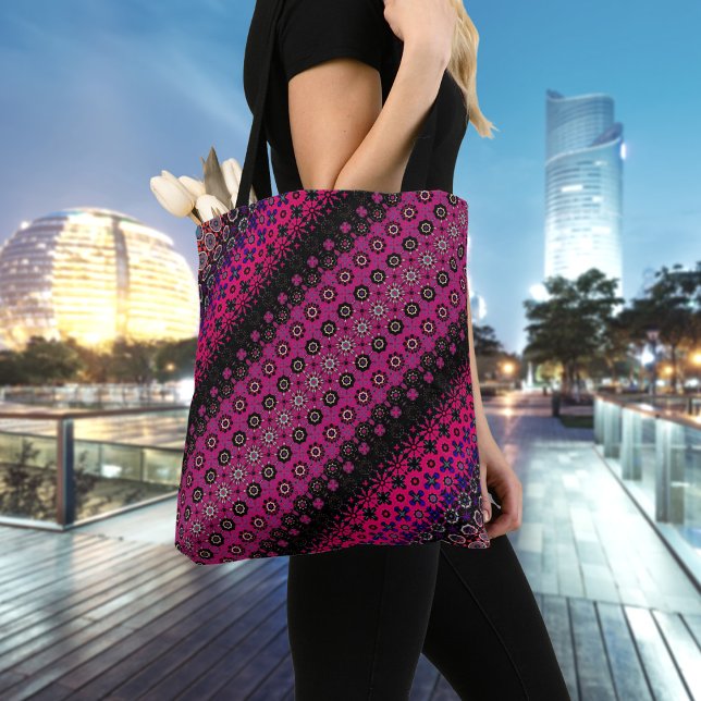 Abstract Hot Pink Pattern Tote (Creator Uploaded)