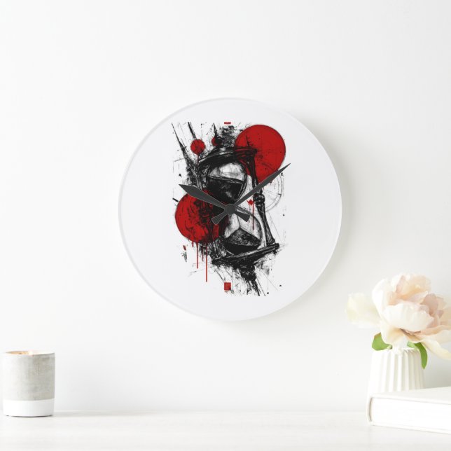 Abstract Hourglass Wall Clock (Home)