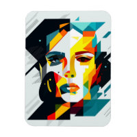 Abstract human face