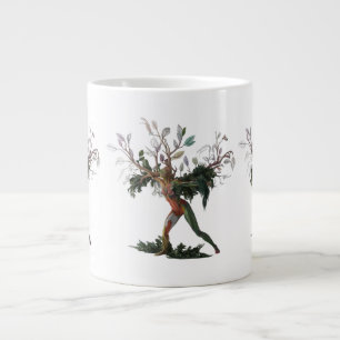 Abstract Human & Nature Fusion Speciality Jumbo Large Coffee Mug