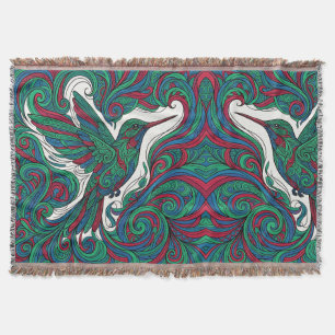 Abstract Hummingbird Nectar Jewel Line Blankets