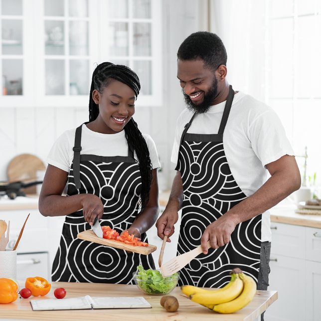 Abstract Hypnotic Circles Apron (Creator Uploaded)