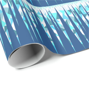 Abstract Icicles Custom Wrapping Paper