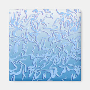 Abstract Icy Swirl Magnet