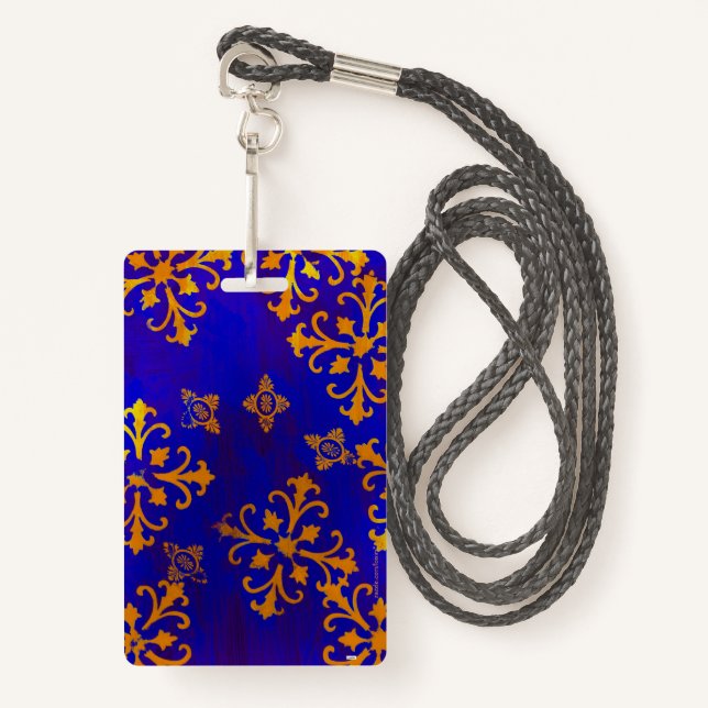 Abstract ID Badge (Front with Lanyard)